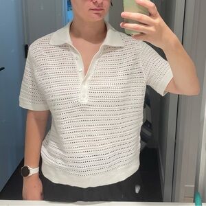 Babaton crochet loose fit t shirt